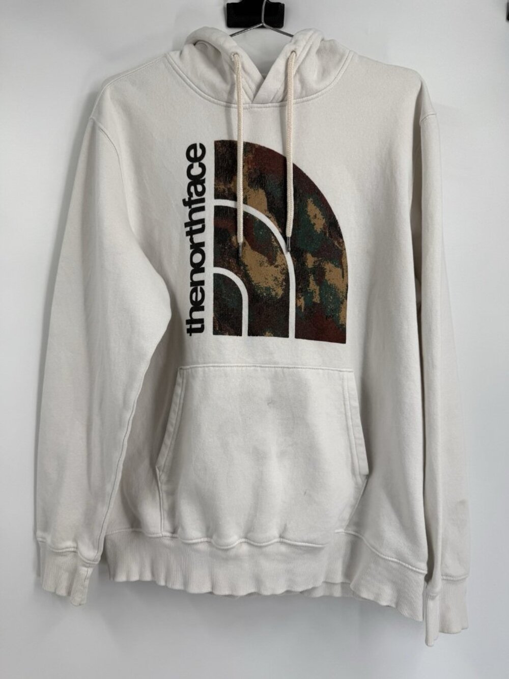 Men’s The North Face Logo Hoodie White, Size Medium